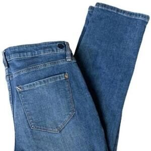 Kensie Jeans Women's Mid Rise Medium Wash Cropped Skinny‎ Blue Denim Size 10/30